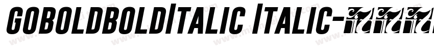 goboldboldItalic Italic字体转换